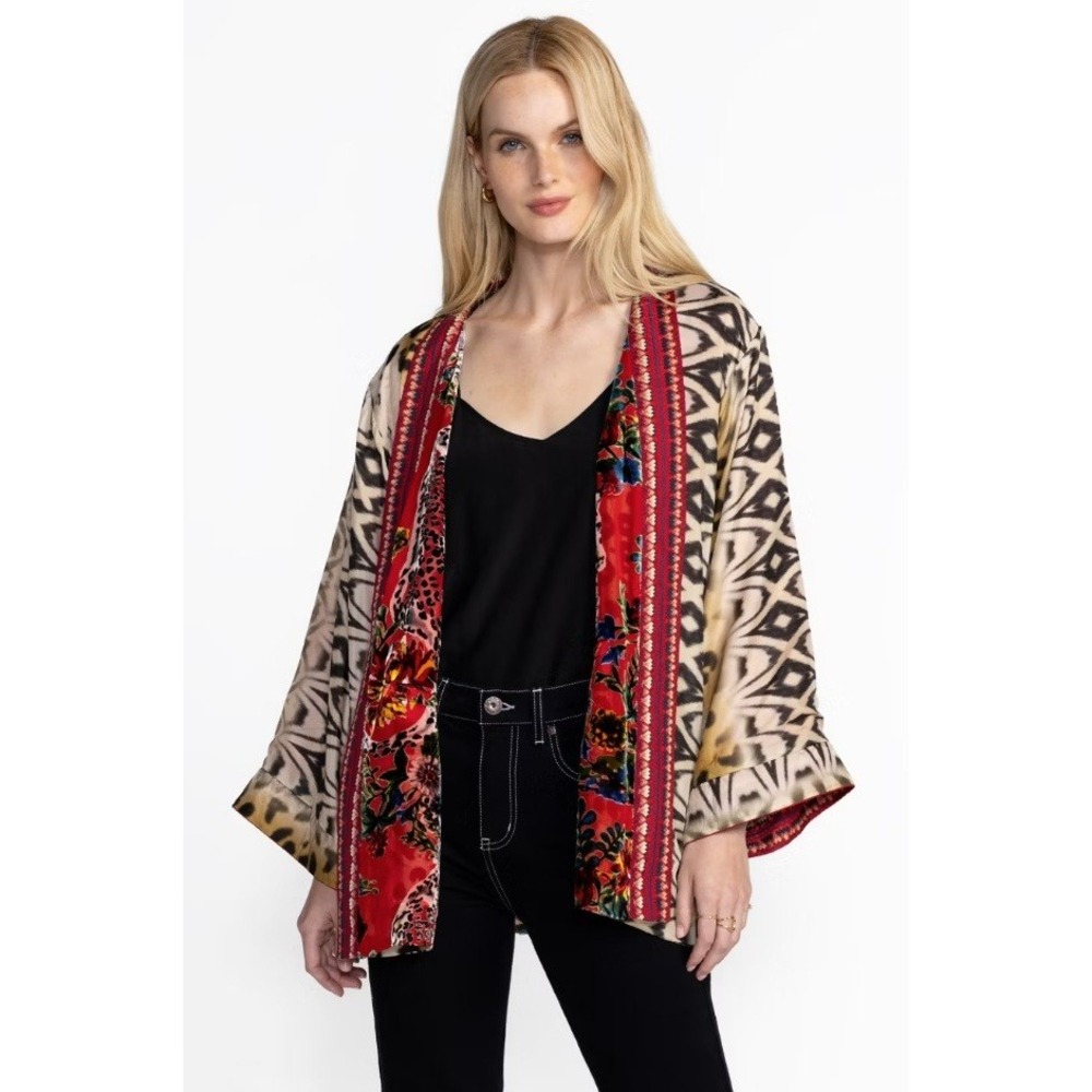 NEW Johnny Was MERHAWI‎ KIMONO Bobcat Reversible Small - Picture 5 of 14